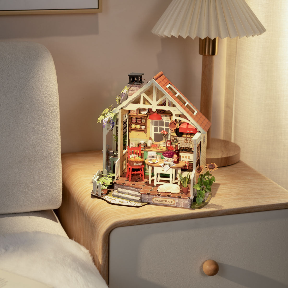 Rolife Sunlit Farmhouse Kitchen DIY Miniature House DH101