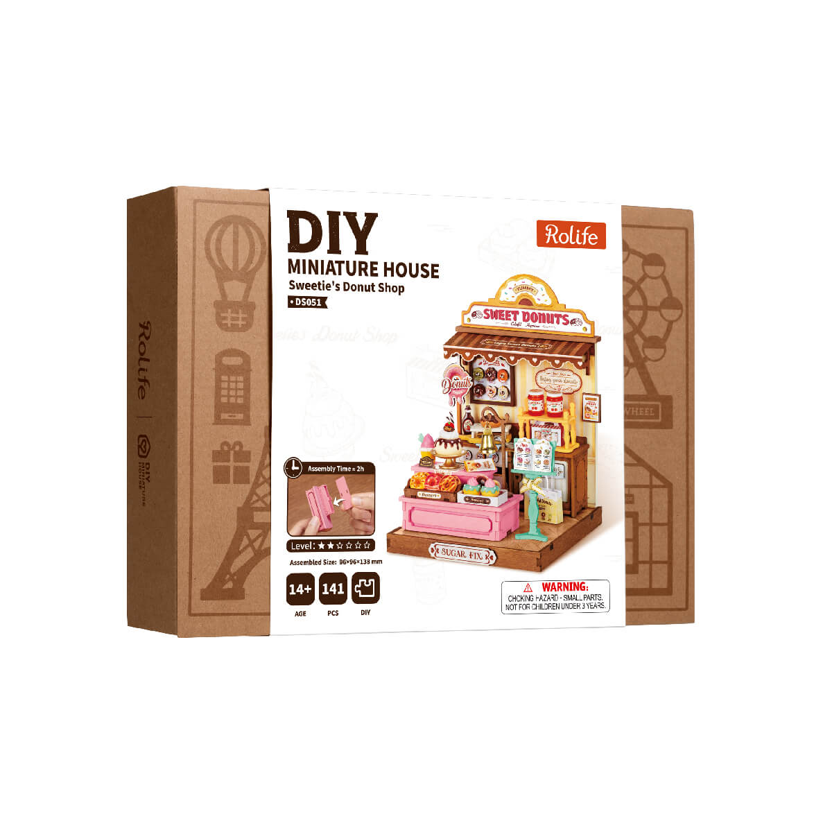 Rolife Sweetie's Donut Shop DIY Miniature House DS051