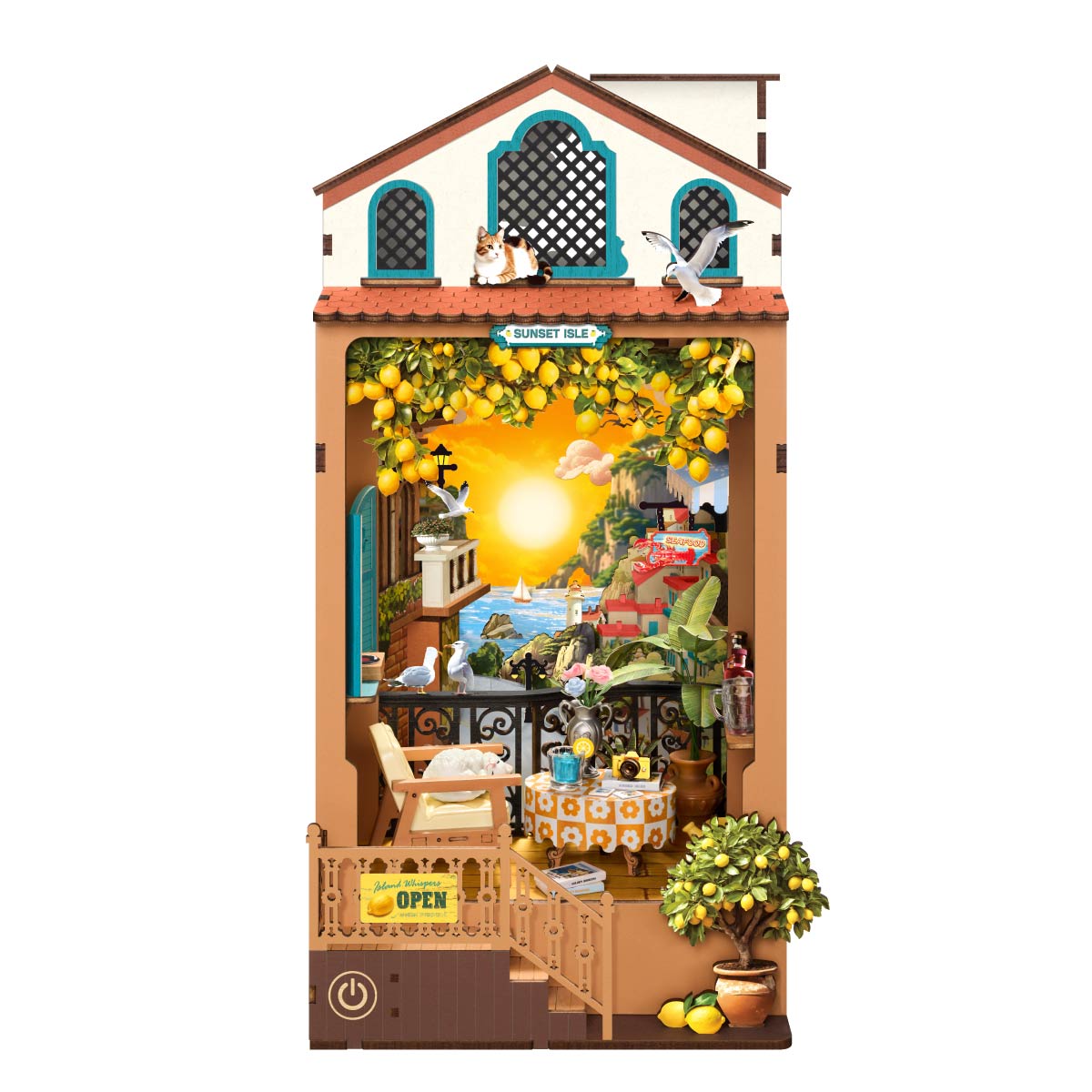 Rolife Sunset Isle DIY Book Nook TGB18