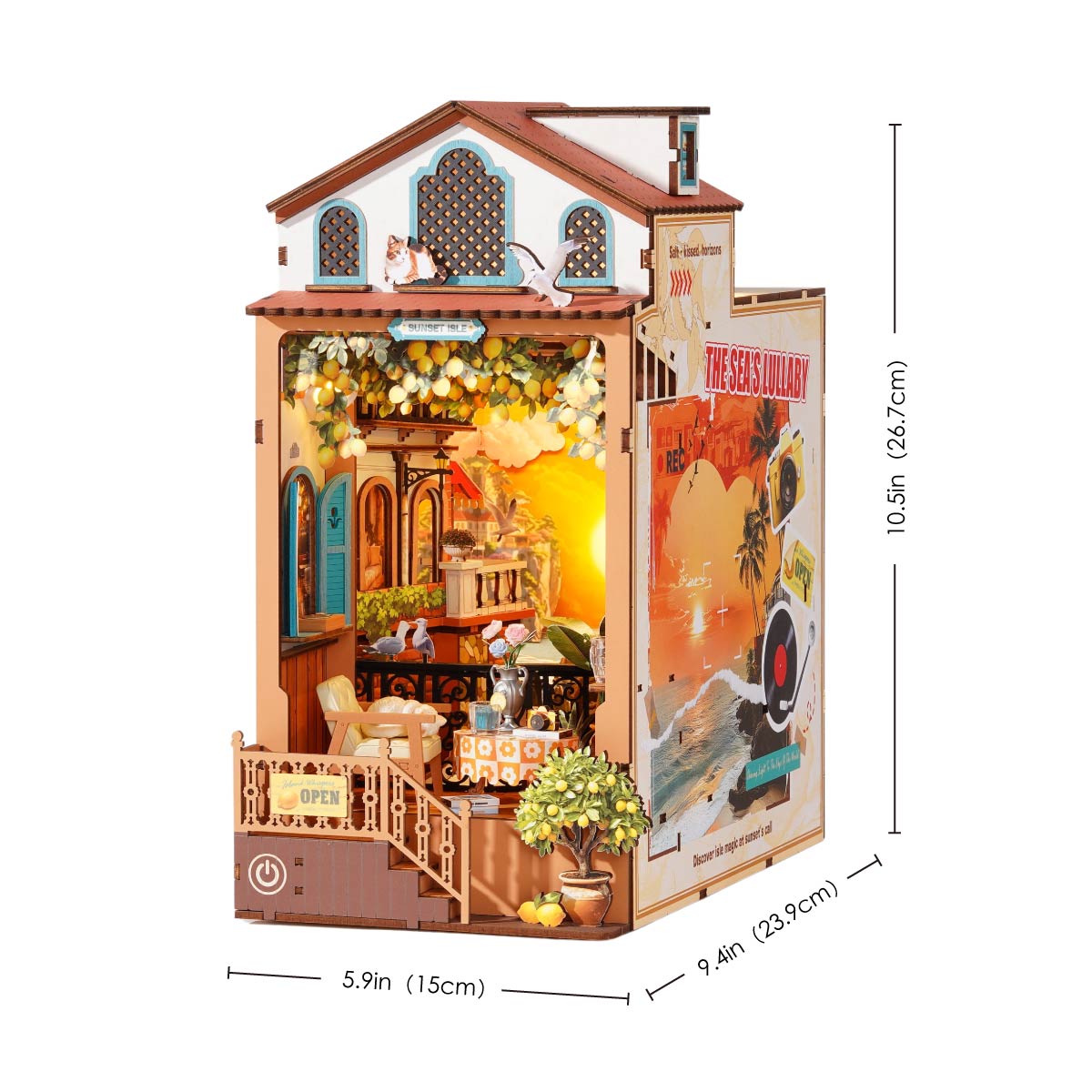 Rolife Sunset Isle DIY Book Nook TGB18