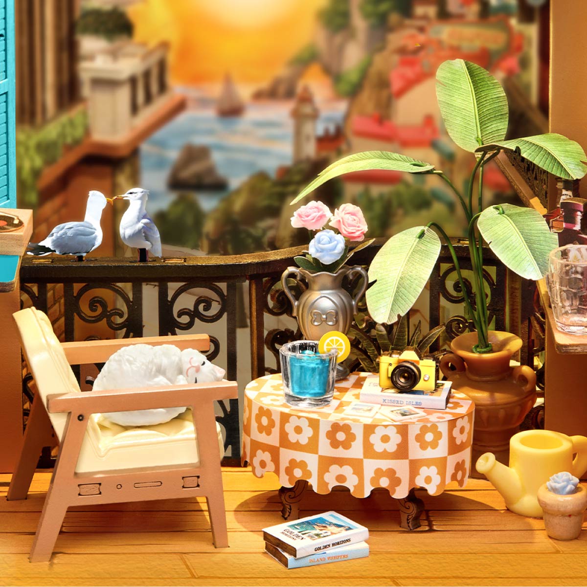 Rolife Sunset Isle DIY Book Nook TGB18
