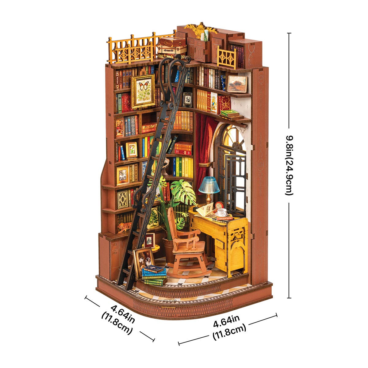 Rolife Silent Corner Study DIY Book Nook TGE02