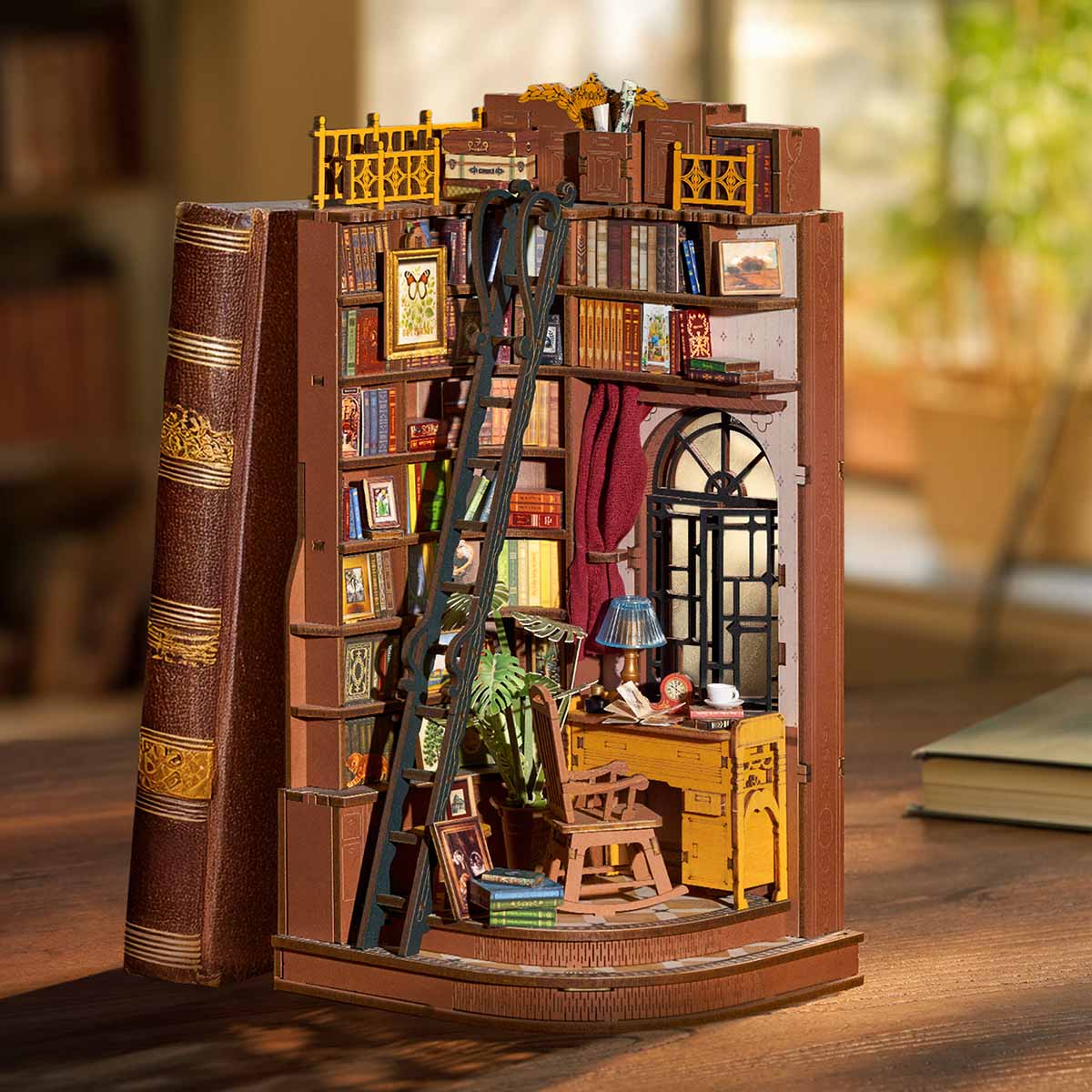 Rolife Silent Corner Study DIY Book Nook TGE02