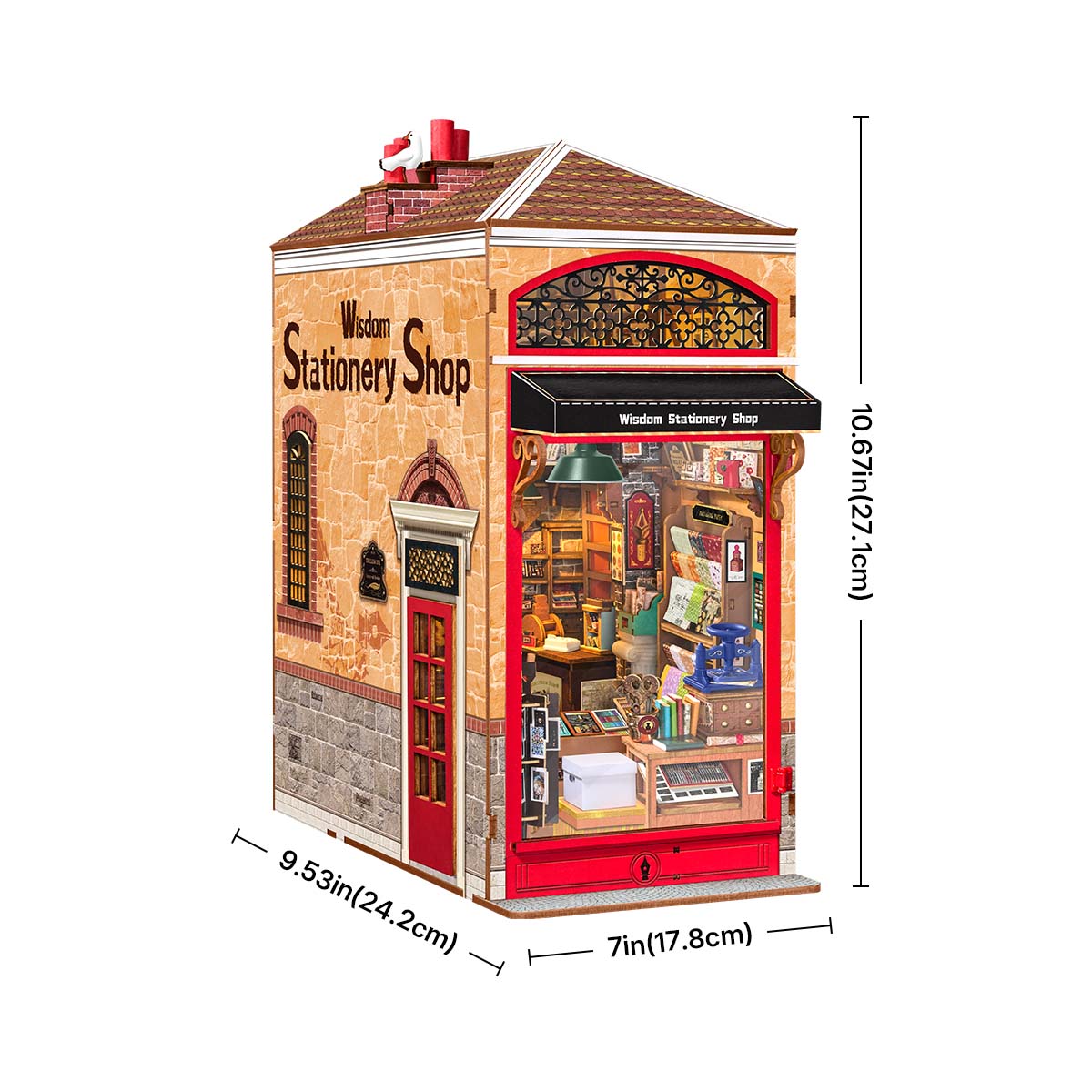 Rolife Wisdom Stationery Shop DIY Book Nook TGB19
