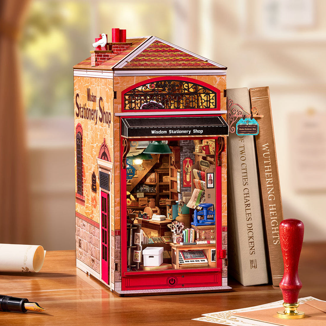 Rolife Wisdom Stationery Shop DIY Book Nook TGB19