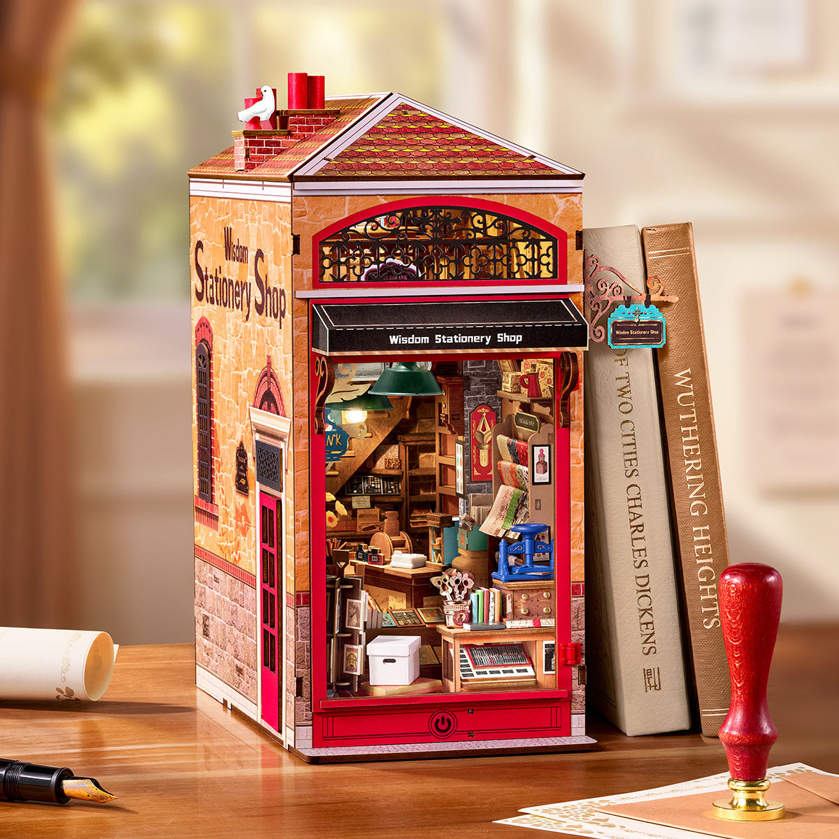Rolife Wisdom Stationery Shop DIY Book Nook TGB19