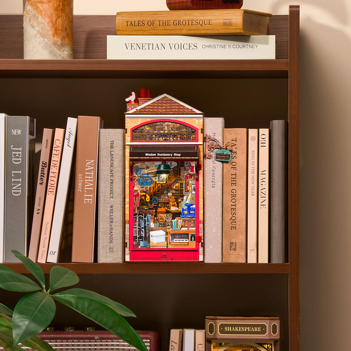 Rolife Wisdom Stationery Shop DIY Book Nook TGB19
