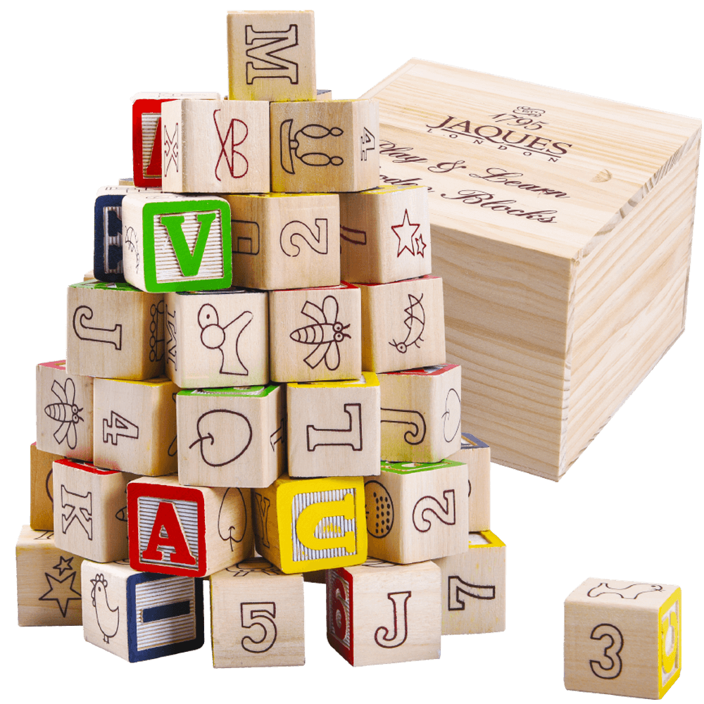 Alphabet Wooden Blocks - Kids Building Blocks