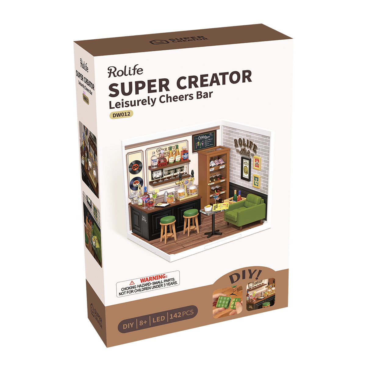 Rolife Leisurely Cheers Bar DIY Miniature House DW012