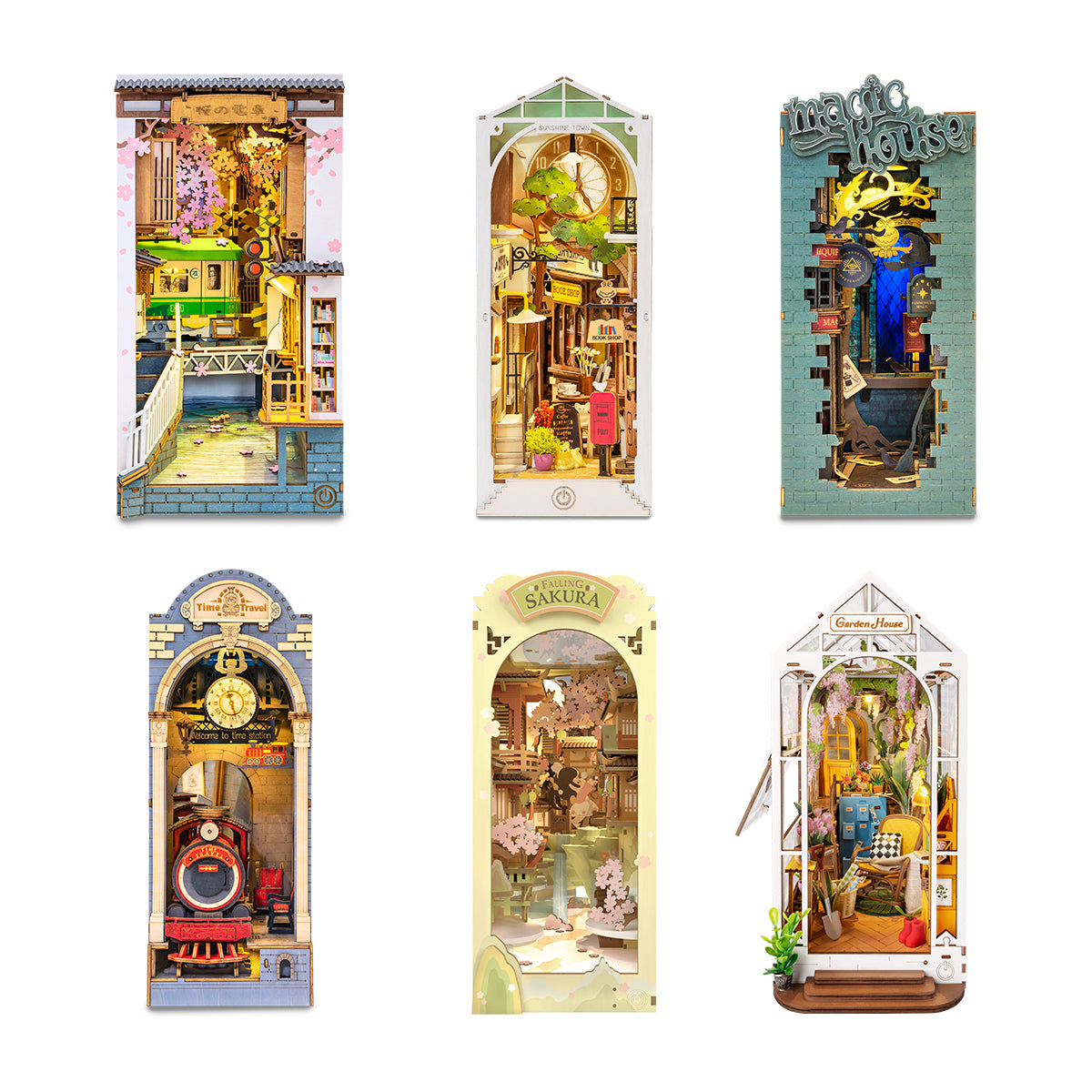 Rolife Stories in Books Series | Book Nook Kit (6 Sets)