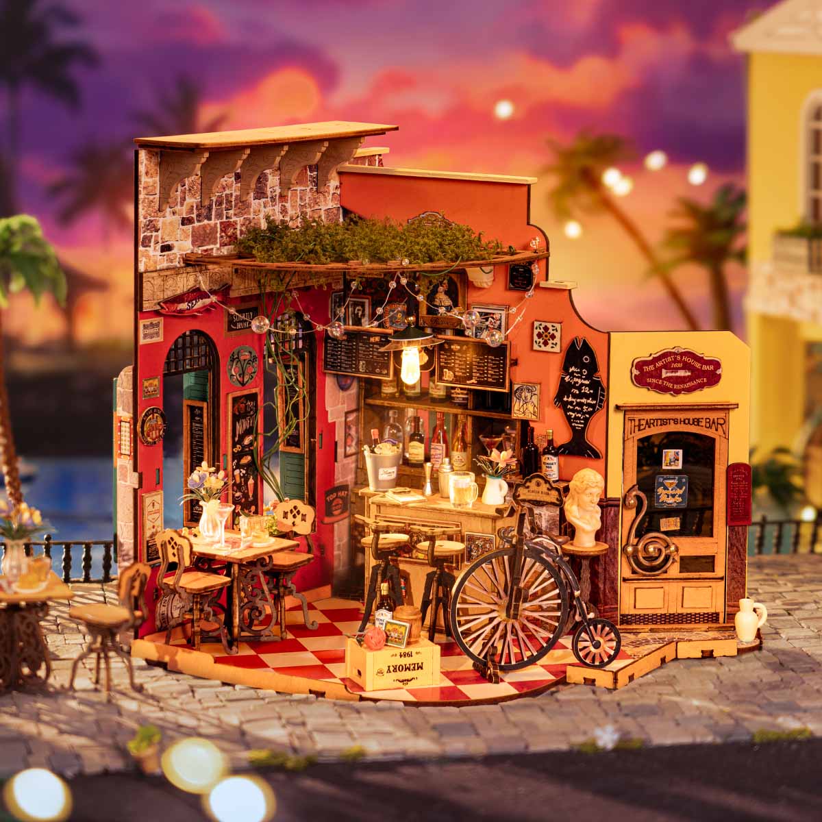 Rolife Cheers Bar & Dining DIY Miniature House DG173