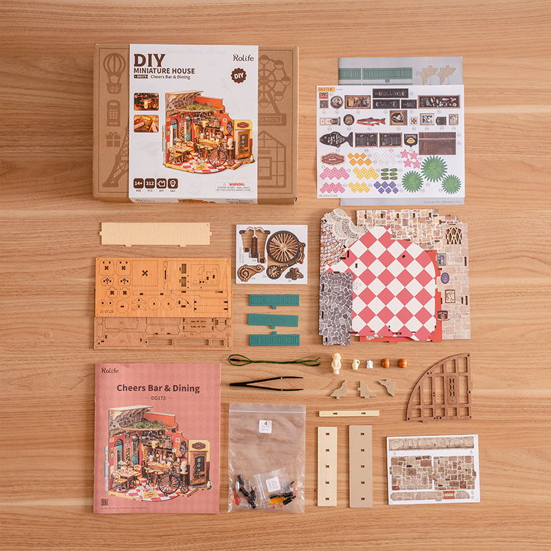 Rolife Cheers Bar & Dining DIY Miniature House DG173
